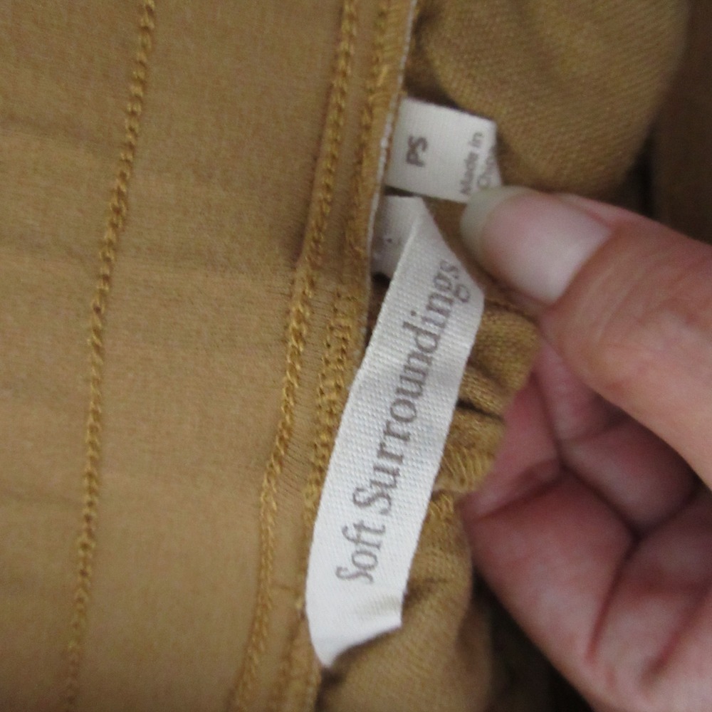 Soft Surroundings Pants Linen Aliso Point Wide Leg Boho Coastal Lagenlook Pocket - Picture 8 of 10